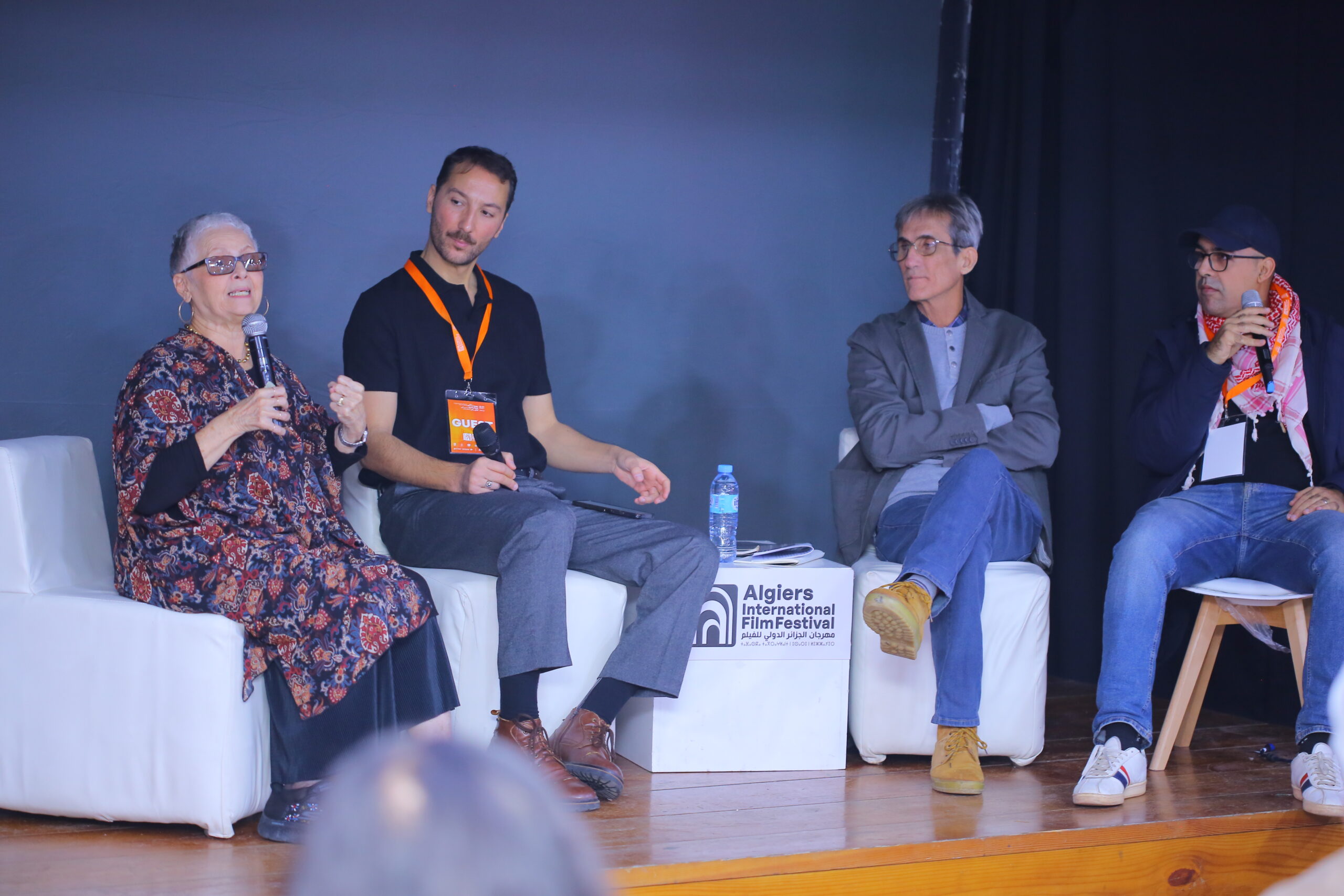 Photos from the Masterclass “Cuban Cinema and Its Influence on Latin America” with Lizette Vila and Octavio Fraga, supervised by Nabil Djeddouani.